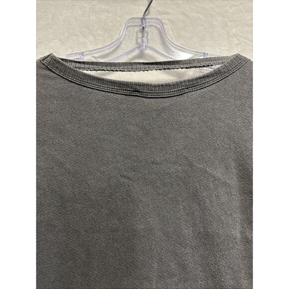 Wilt Women's Long Sleeve Distressed Neckline Pullover Top Grey Size Medium Boho - Picture 9 of 16